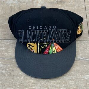 Chicago Blackhawks Cap - Black and Gray